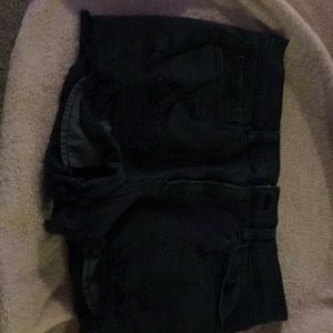 Victoria’s Secret pink black jean shorts
